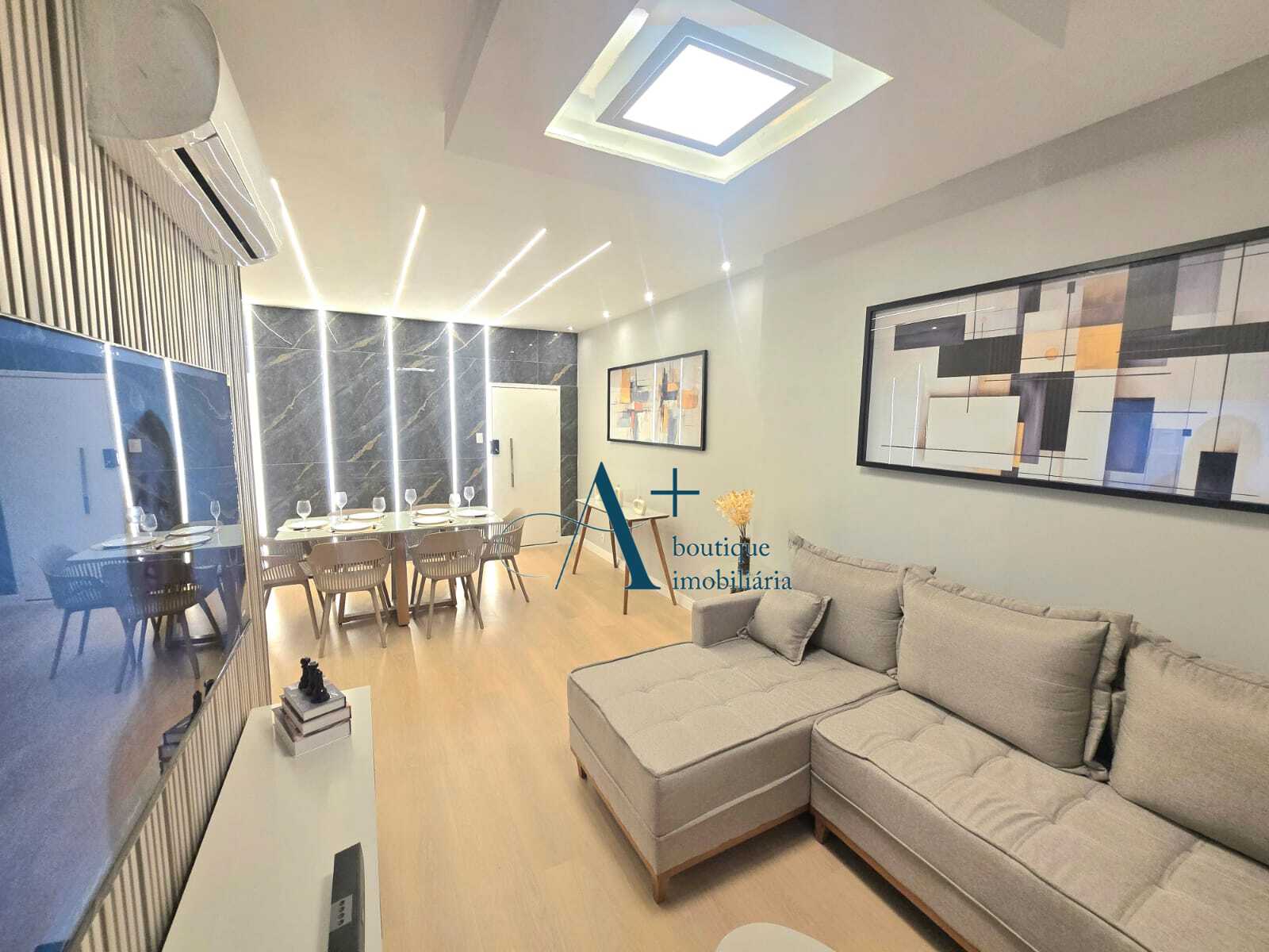 Belíssimo apartamento no Flamengo, Sala, 3 quartos (1 suite) e 1 vaga de garagem, MOBILIADO